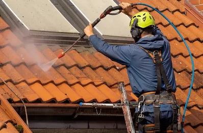 Démoussage et hydrofuge de toiture à Castex